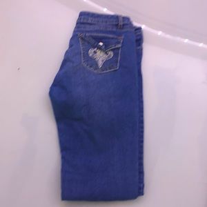 Pinkzone Denim panrs - size 7